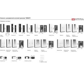Шкаф «Чикаго» 3д (с зеркалом) MAX Антрацит/Белый фото 4