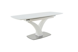 Стол Нотр Дам MODERNE стекло OPTIWHITE 1400(1800)*850, Белый фото 2