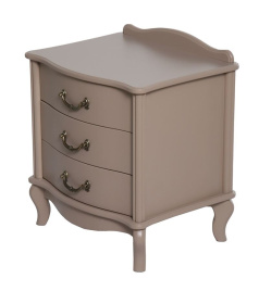 Тумбочка прикроватная "Джульетта" 3 ящ. (Мокко) Вис фото 4