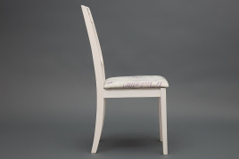 Стул Picasso ( PC-SC ) дерево гевея, 45х53х97см, ivory white (слоновая кость 2-5), Ткань Прованс № 1 фото 4