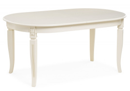 Стол деревянный Aviano овальный слоновая кость фото 1