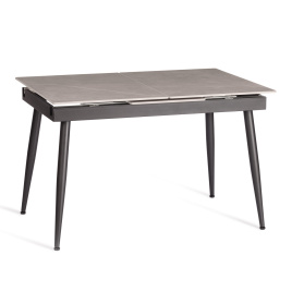 Стол обеденный Balmoral/Балморал столешница керамика (матовая) /опоры металл, серый/чёрный, (120+40)