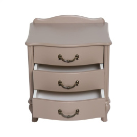 Тумбочка прикроватная "Джульетта" 3 ящ. (Мокко) Вис фото 2