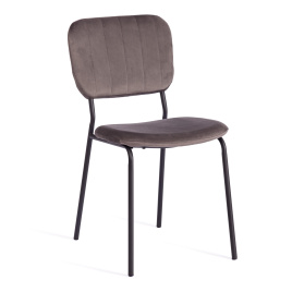 Стул CAROL (mod. UC06) / 1 шт. в упаковке металл, вельвет, 45 х 56 х 82 см, Light grey (светло-серый
