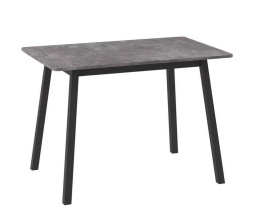 Cтол раздвижной ТИРК Радиал-94 (Дымчатая керамика/черный) 94(126)х64 фото 1