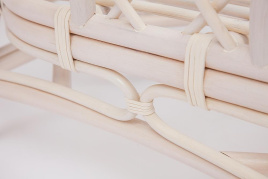 Комплект для отдыха Андреа/Andrea (диван + 2 кресла + журн. столик со стеклом + подушки) белый, ткан фото 2