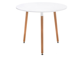 Стол деревянный Lorini 90 white / wood фото 1