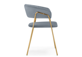 Стул на металлокаркасе Kamelia 1 gray / gold фото 3