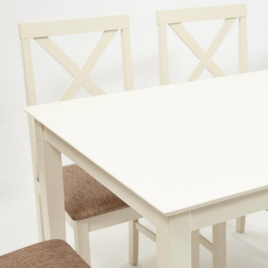 Обеденный комплект Хадсон (стол + 4 стула)/ Hudson Dining Set дерево гевея/мдф, стол: 110х70х75см /  фото 2