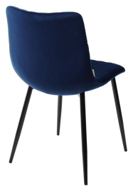 Стул TINTIN BLUVEL-86 NAVY BLUE / черный каркас М-City фото 3