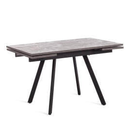 Стол VIGO ЛДСП/HPL/металл,  120 x 80 x 30 х 30 х 75 см, Мрамор чёрный/чёрный фото 1