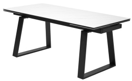 Стол VASTO 180 MARBLES KL-99 Белый мрамор матовый, итальянская керамика/ черный каркас, ®DISAUR фото 3