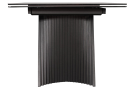 Стол DikLine KD180 керамика мрамор белый C39 глянец/опоры черные (2 уп) фото 4