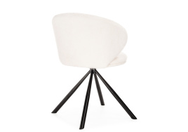 Стул на металлокаркасе Solomon крутящийся white / black фото 5