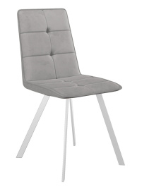 Стул DikLine 280 B22 GREY, ножки белые фото 1