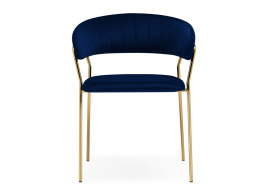 Стул на металлокаркасе Kamelia 1 dark blue / gold фото 3