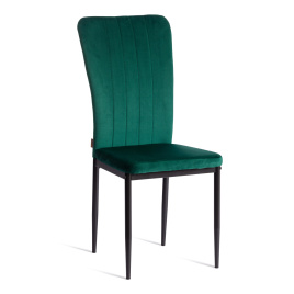 Стул VERTER (mod. BC577-DC) металл, флок, 41 х 52 х 95 см, Green (зеленый) HLR56 / черный фото 1