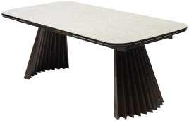 Стол ASTRID 200 TL-102 Бежевый мрамор, испанская керамика / Шоколадное золото каркас, ®DISAUR фото 1