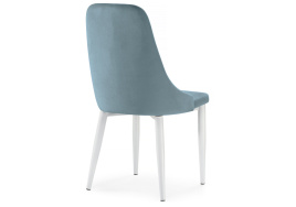 Стул на металлокаркасе Kora light blue / white фото 4