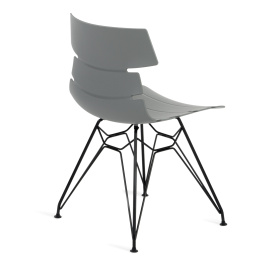 Стул HANSEN (mod. 622N) / 1 шт. в упаковке пластик/металл/эко кожа, 51х47х80 см, высота до сиденья 4 фото 3