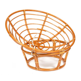 Кресло PAPASAN/ПАПАСАН 23/01 W  /с подушкой/ диаметр подушки 125 см, 115х101х104 см, Cognac (коньяк) фото 5