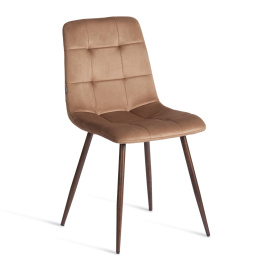 Стул CHILLY (mod. JSC-220) Велюр/металл , 44,5х52,5х88 см, Brown (коричневый) HLR11 / орех фото 1