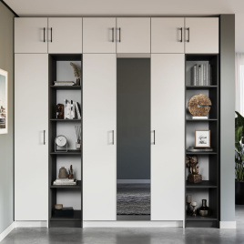 Шкаф «Чикаго» 1д Антрацит/Белый фото 2