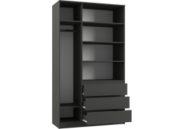 Шкаф Мадера ШМ 1200 ЛДСП графит фото 3