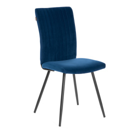 Стул обеденный Monte Carlo TREND, велюр, Blue (синий), 49х51х93 см фото 1