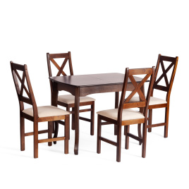 Стул CROSSMAN NEW, Многослойный березовый шпон, 41х40x100 см, cappuchino/велюр бежевый фото 3