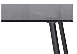 Стол стеклянный Smoke 120х80х75 clear gray / black фото 5