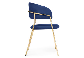 Стул на металлокаркасе Kamelia gold / gray fabric фото 3
