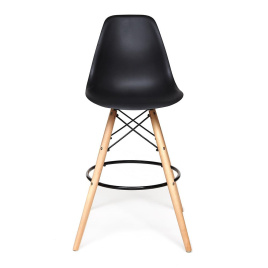 Стул барный Cindy Bar Chair (mod. 80-1) дерево бук/металл/пластик, 50 х 51 х 109 см, Black (Черный)  фото 5