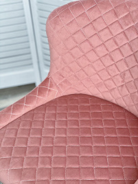 Полубарный стул ARTEMIS BLUVEL-52 PINK (H=65cm), велюр М-City фото 5