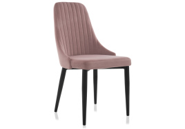 Стул на металлокаркасе Kora light purple / black фото 1