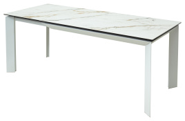 Стол CREMONA 160 KL-188 Контрастный мрамор / белый каркас, ®DISAUR фото 5