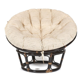 Кресло PAPASAN/ПАПАСАН 23/01 W  /с подушкой/ диаметр подушки 129 см, 115х101х104 см, Antique brown ( фото 2