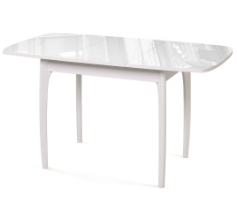 Стол DikLine M40 белый/стекло белое optiwhite фото 2
