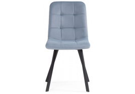 Стул на металлокаркасе Bruk light blue / black фото 3