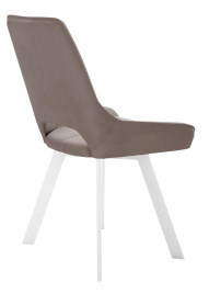 Стул DikLine 268 Z48 капучино, ножки белые фото 2