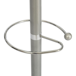 Вешалка Bara/Бара (мод. GH-8606) металл/хром/мрамор, белый/серый, 37х37х175см фото 2