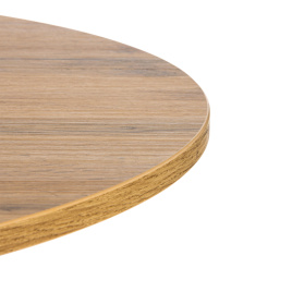 Стол URANUS ЛДСП/металл, 90x90x75,5 см, Дуб вотан/Черный фото 3