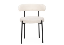 Стул на металлокаркасе Rudi white / black фото 3