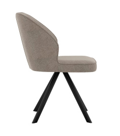 Стул DikLine 233 поворотный NS04 CREAM, ножки черные фото 2