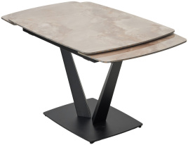 Стол ALATRI 120 GLOSS AMBER JADE SOLID CERAMIC / BLACK, ®DISAUR фото 2