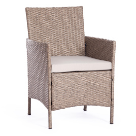 Лаундж сет [диван+2кресла+столик+подушки] (мод.210013 А) пластиковый ротанг, 107х60х83см/60х60х83см/ фото 4