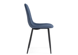 Стул на металлокаркасе Lilu dark blue / black фото 4