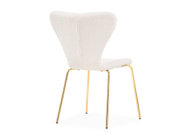 Стул на металлокаркасе Solo white / gold фото 5