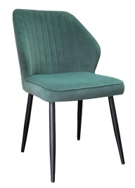 Стул DikLine 222М микровелюр Z39 авокадо, ножки черные