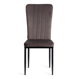 Стул VERTER (mod. BC577-DC) металл, флок, 41 х 52 х 95 см, Dark grey (темно-серый) HLR24 / черный фото 5